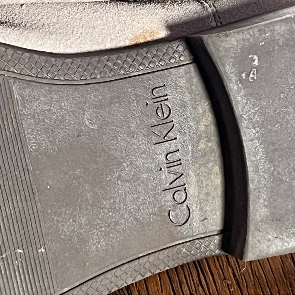 Calvin Klein Gray Suede Boots - Picture 6 of 8